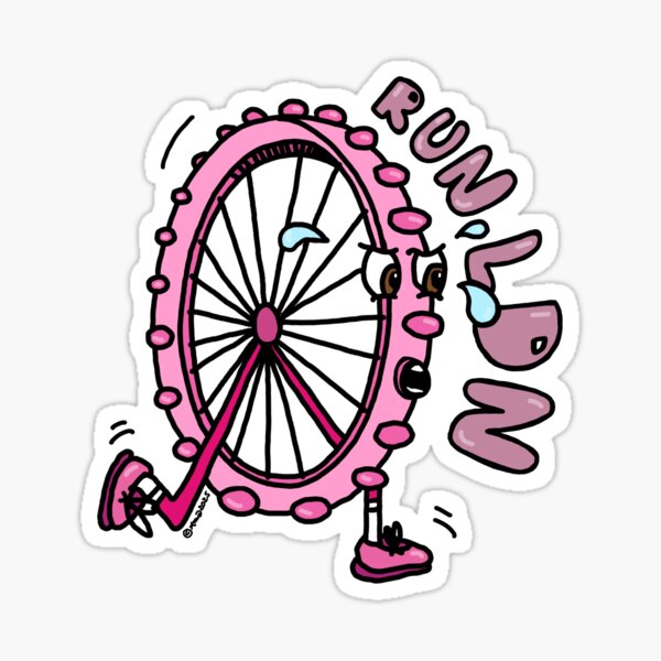 Item preview, RUN LDN (pink) designed and sold by NEZRUNS.
