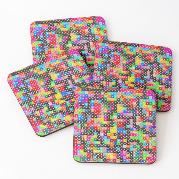 Artikelvorschau, Pixel Beads – Bunte Bügelperlen im Pixelstyle - Klassisch Weiß entworfen und verkauft von Vision Illustrated.