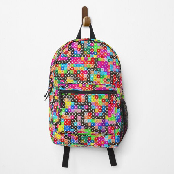 Item preview, Pixel Beads – Colorful iron-on beads in pixel style – Classic White designed and sold by Vision Illustrated.