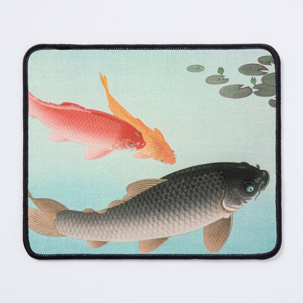 Item preview, Common and Golden Carp (1935) by Ohara Koson designed and sold by CristalleLisa.