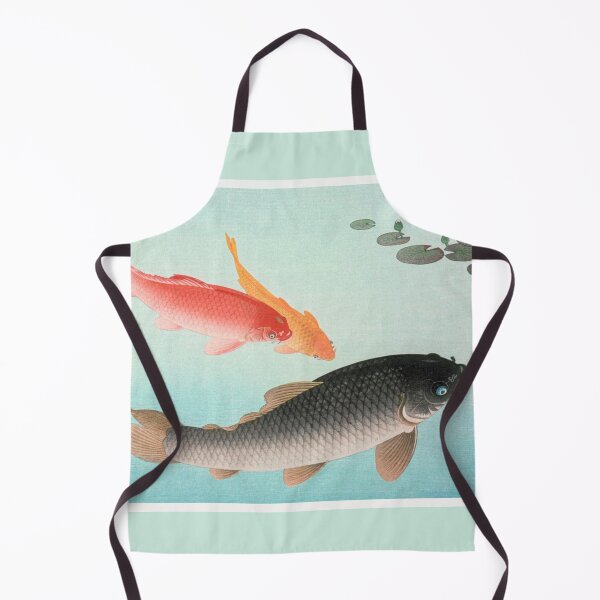 Item preview, Common and Golden Carp (1935) by Ohara Koson designed and sold by CristalleLisa.
