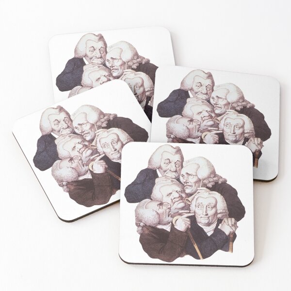Item preview, Vintage 18th Century Gossip Circle - Historical Caricature Art designed and sold by minnataurart.