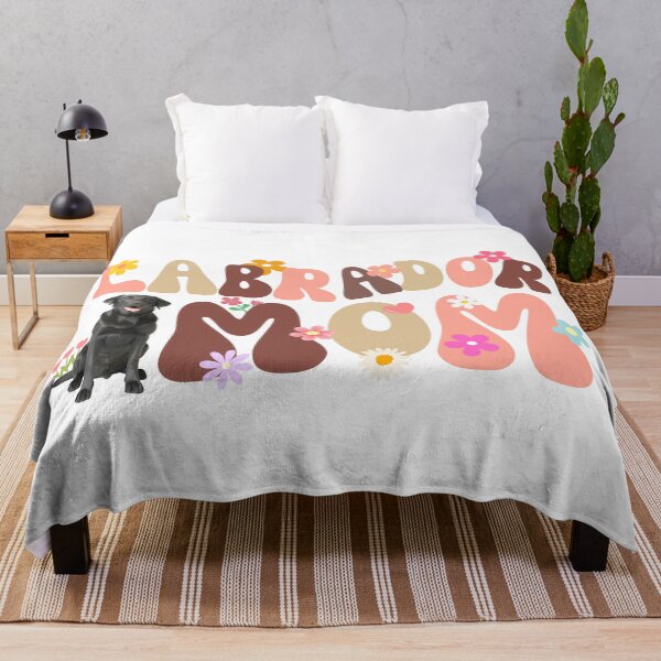 Item preview, Groovy Labrador Mom Black Lab Floral Pastel Design designed and sold by Fredster1966.