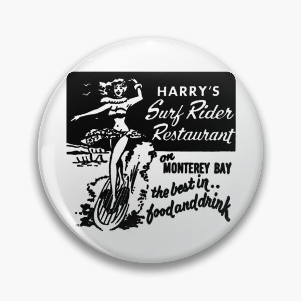 Item preview, Vintage Harry's Surf Rider Restaurant - Monterey Bay, California designed and sold by QuayTradingCo.
