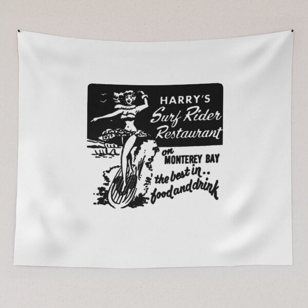 Item preview, Vintage Harry's Surf Rider Restaurant - Monterey Bay, California designed and sold by QuayTradingCo.