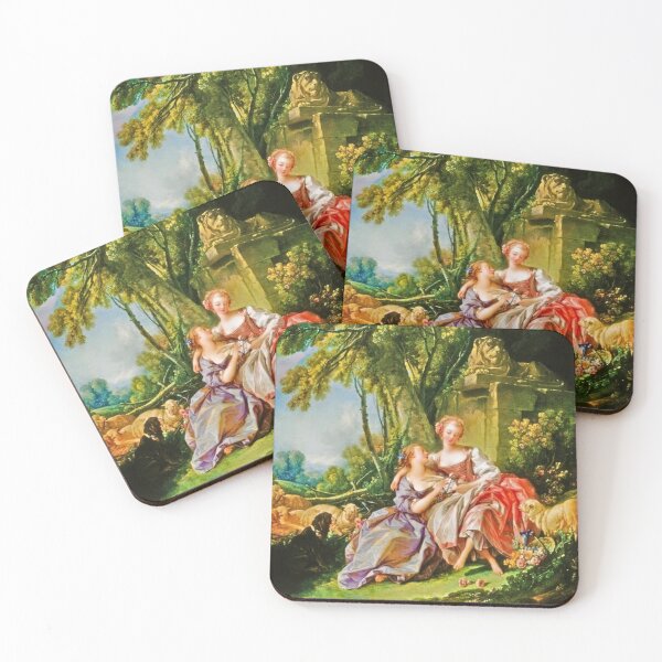 Item preview, The Love Letter, 1750 by François Boucher (made more vibrant) designed and sold by CristalleLisa.