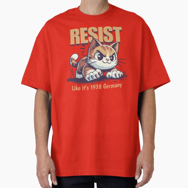 Vista previa del artículo con la obra «Resiste como si fuera Alemania de 1938», diseñado y vendido por CuteGiftsforHer.