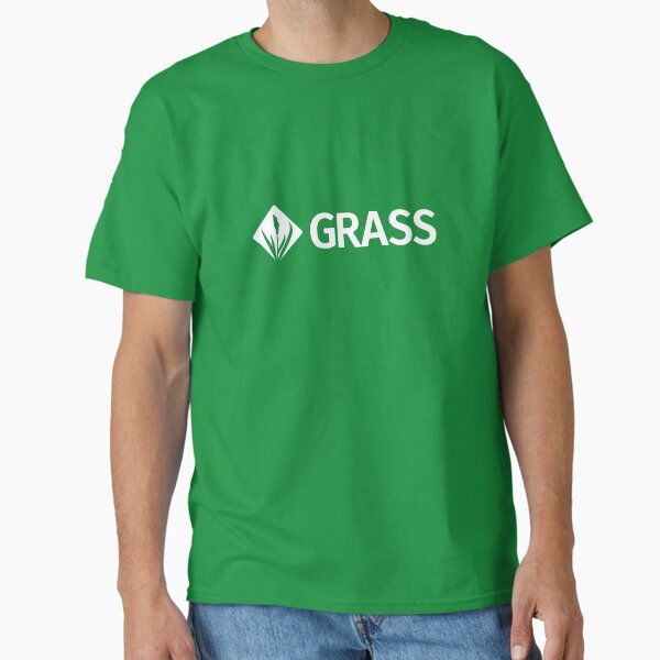 Item preview, GRASS Horizontal White Logo designed and sold by GRASS Project.