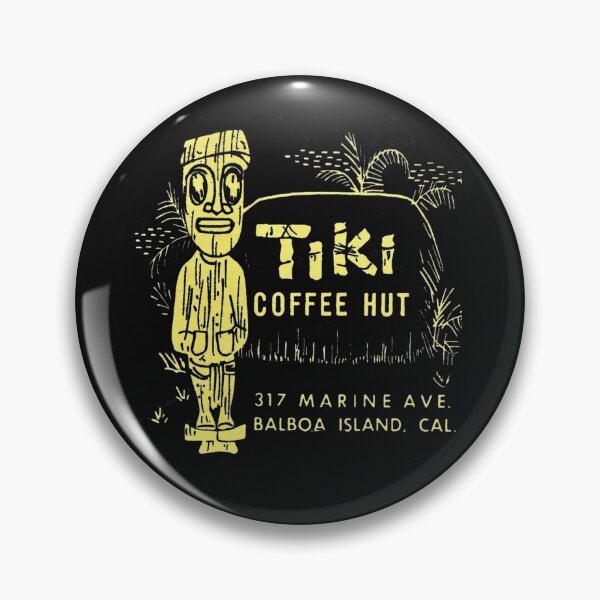 Item preview, Vintage Tiki Coffee Hut - Balboa Island, California designed and sold by QuayTradingCo.