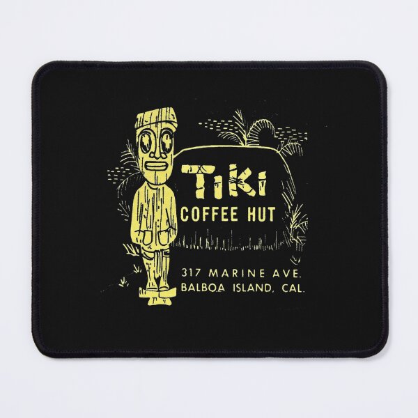 Item preview, Vintage Tiki Coffee Hut - Balboa Island, California designed and sold by QuayTradingCo.