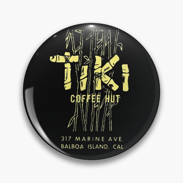Item preview, Vintage Tiki Coffee Hut - Balboa Island, California designed and sold by QuayTradingCo.