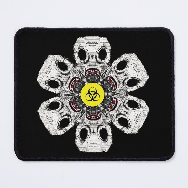 Item preview, kaleidoscope of gas masks biohazard designed and sold by Cyberomiz.