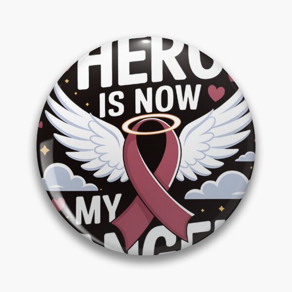 Item preview, My Hero Is Now My Angel Sickle Cell Anemia Burgundy Ribbon designed and sold by MAKOPOKOShop.