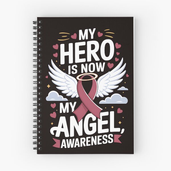 Item preview, My Hero Is Now My Angel Sickle Cell Anemia Burgundy Ribbon designed and sold by MAKOPOKOShop.