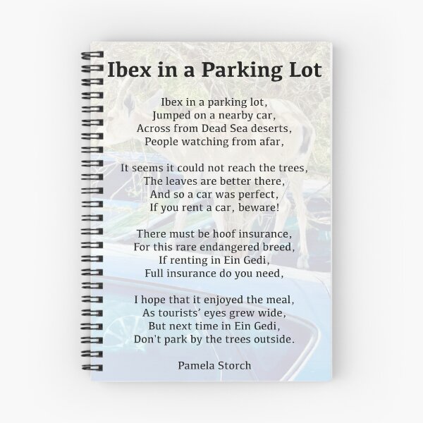 Item preview, Ibex in a Parking Lot Poem designed and sold by Pamela Storch.
