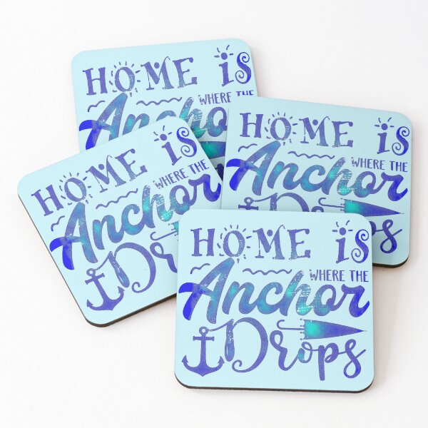 Item preview, Home is where the Anchor Drops. (darker version) T-Shirt designed and sold by CristalleLisa.
