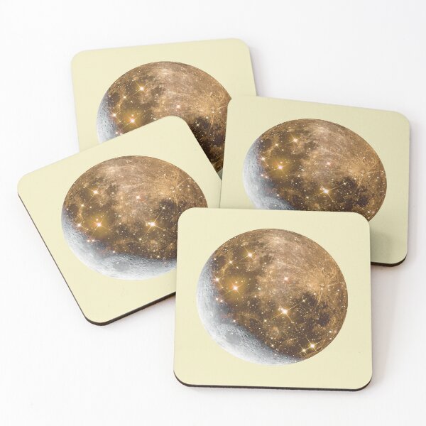 Item preview, Crescent and full moon - gold designed and sold by mgro-art.