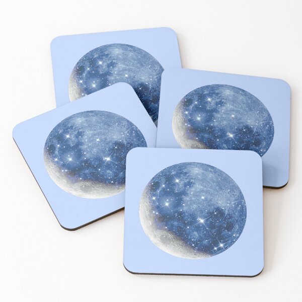Item preview, Crescent and full moon - blue designed and sold by mgro-art.
