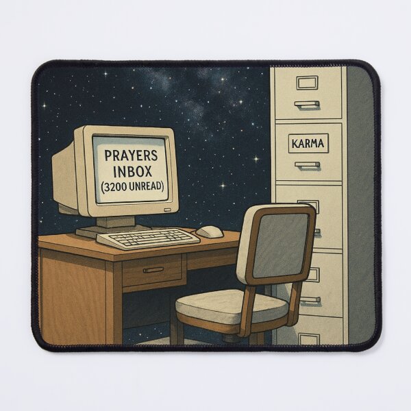 Item preview, SPIRITUALLY UNEMPLOYED — COSMIC OFFICE EDITION designed and sold by ac3iongDcreator.