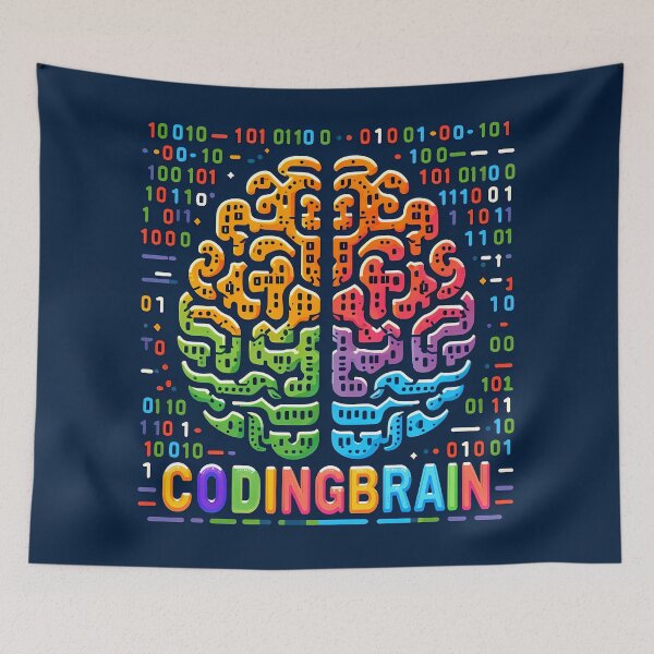 Item preview, Coding Brain, typography designed and sold by maxmaj.