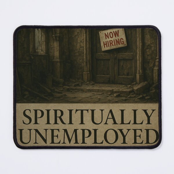 Item preview, SPIRITUALLY UNEMPLOYED — GOTHIC “NOW HIRING” POSTER designed and sold by ac3iongDcreator.