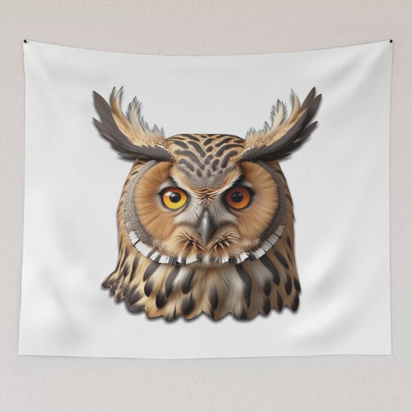 Item preview, OWL HEAD (WHITE) designed and sold by Marlon Oseguera.