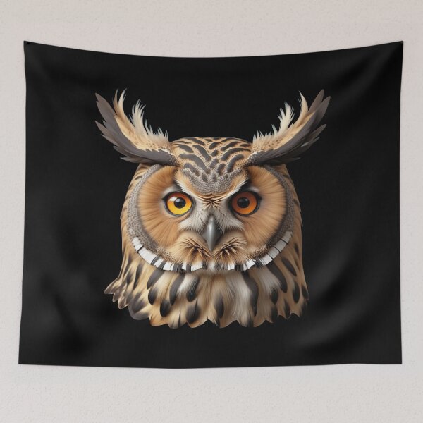 Item preview, OWL HEAD (WHITE) designed and sold by Marlon Oseguera.