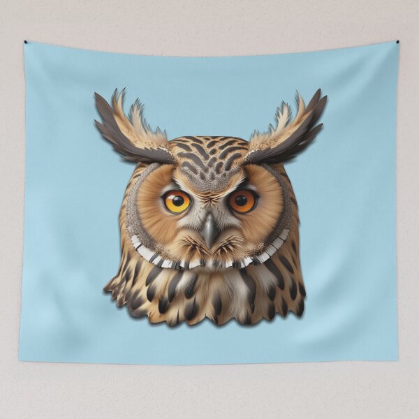 Item preview, OWL HEAD (#B1E2F3) designed and sold by Marlon Oseguera.