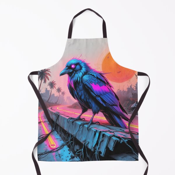 Item preview, Neon Raven Perched Over a Forgotten Highway designed and sold by Blueangelgal.