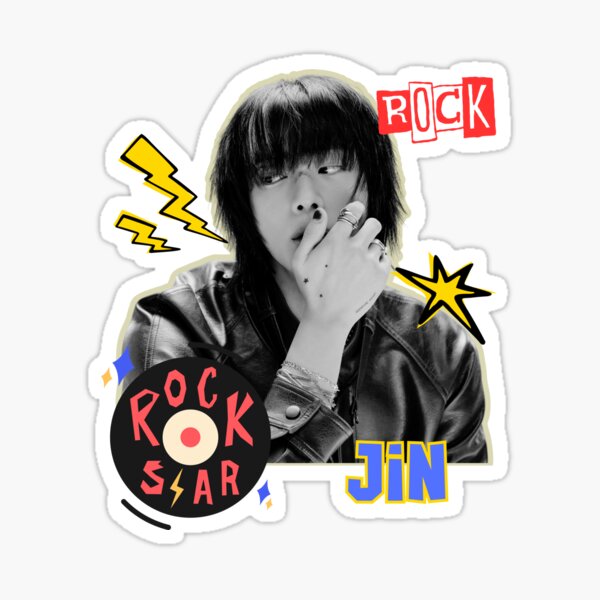 Artikel-Vorschau von BTS Jin Rockstar, designt und verkauft von BTSFanmerch.