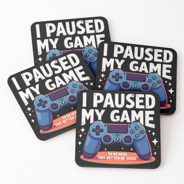 Item preview, I Paused My Game Funny Gamer Quote Design designed and sold by haitrieuic96.