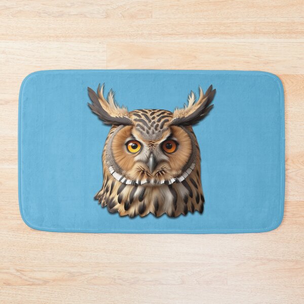 Item preview, OWL HEAD (#65B7DD) designed and sold by Marlon Oseguera.