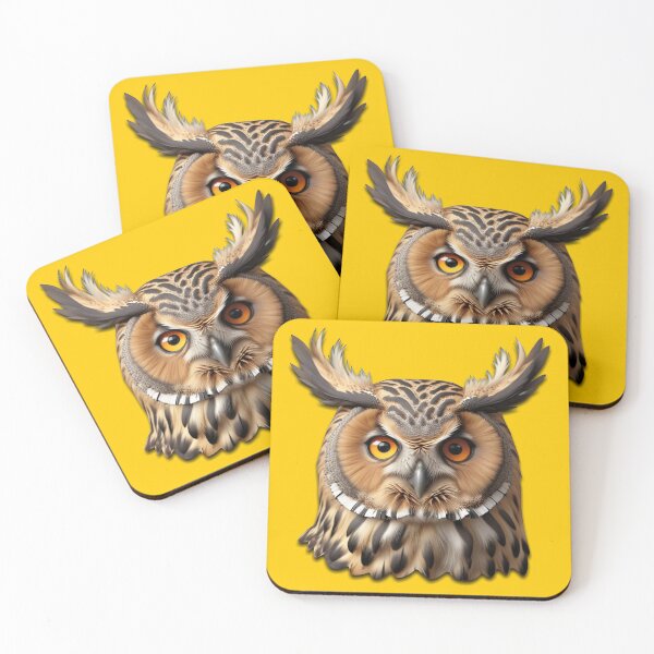 Item preview, OWL HEAD (#FFCC00) designed and sold by Marlon Oseguera.