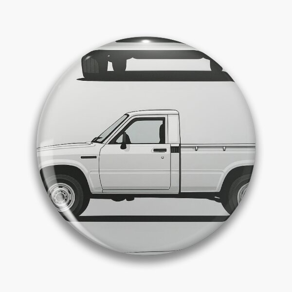 Item preview, Retro Toyota Hilux 1979 – Iconic Mini Truck Front, Side & Rear View designed and sold by TheArtOfCar.