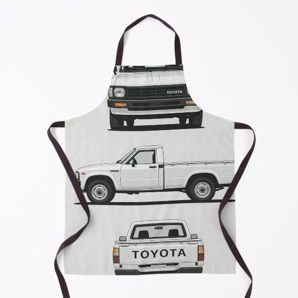 Item preview, Retro Toyota Hilux 1979 – Iconic Mini Truck Front, Side & Rear View designed and sold by TheArtOfCar.