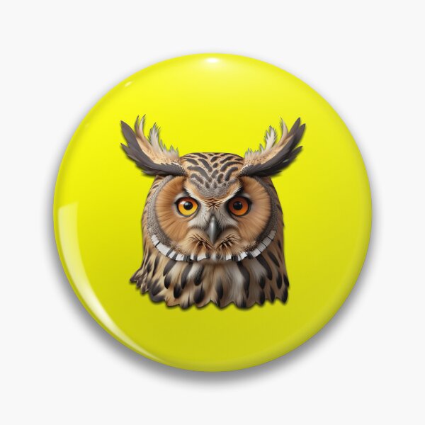 Item preview, OWL HEAD (#FFFF00) designed and sold by Marlon Oseguera.