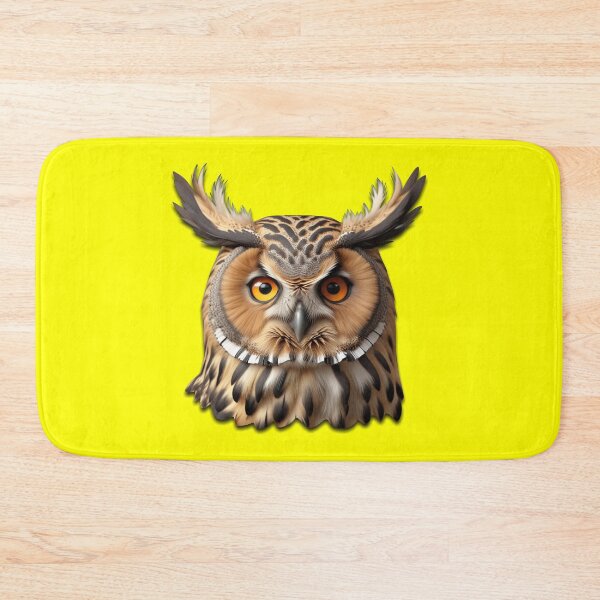 Item preview, OWL HEAD (#FFFF00) designed and sold by Marlon Oseguera.