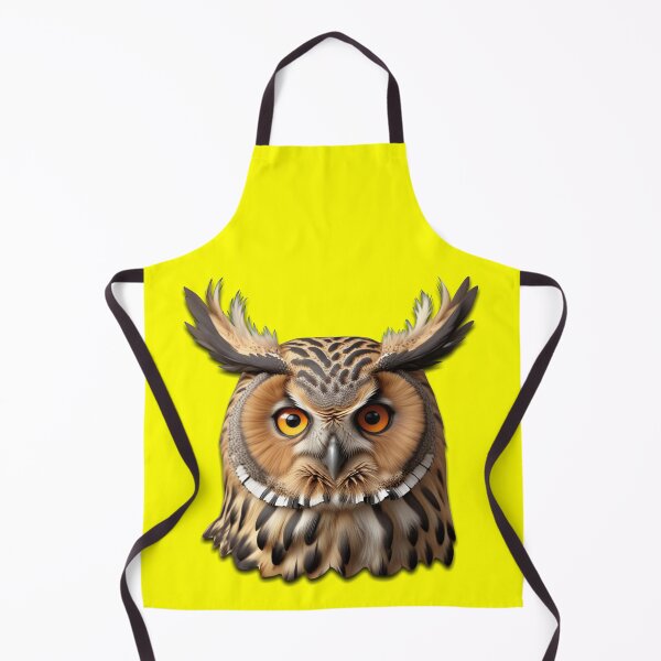 Item preview, OWL HEAD (#FFFF00) designed and sold by Marlon Oseguera.