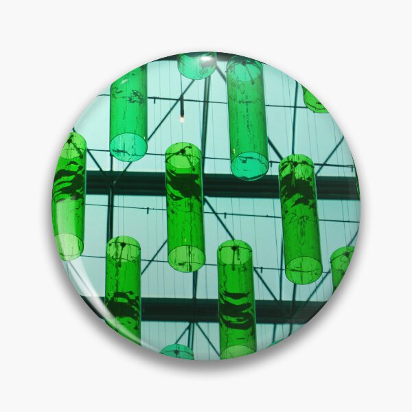 Item preview, green glass cylinders designed and sold by Glen McDonald.