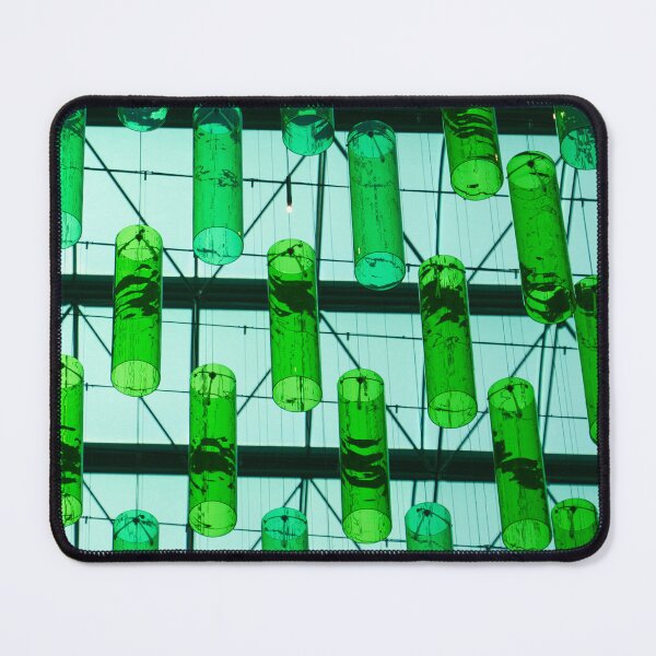 Item preview, green glass cylinders designed and sold by Glen McDonald.