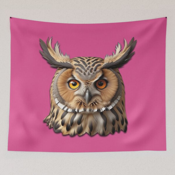 Item preview, OWL HEAD (#E14F90) designed and sold by Marlon Oseguera.