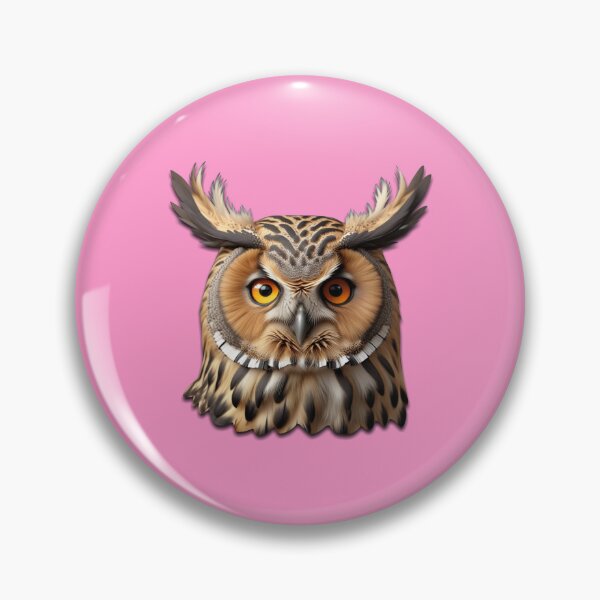 Item preview, OWL HEAD (#FF99CC) designed and sold by Marlon Oseguera.