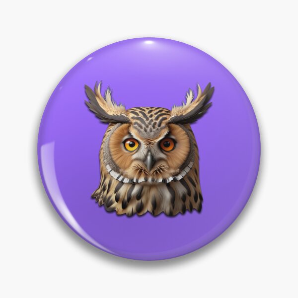 Item preview, OWL HEAD (#9966FF) designed and sold by Marlon Oseguera.