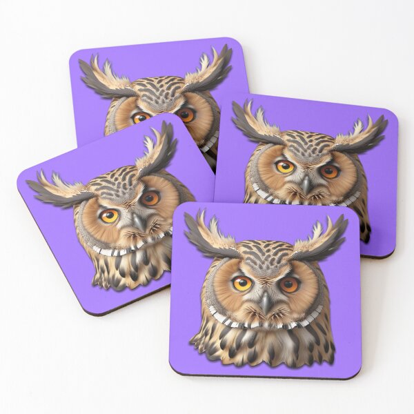 Item preview, OWL HEAD (#9966FF) designed and sold by Marlon Oseguera.