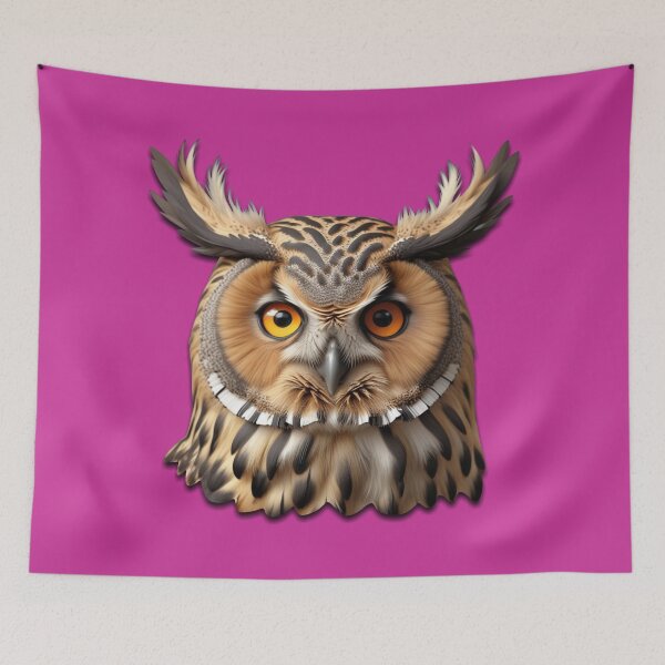 Item preview, OWL HEAD (#CC3399) designed and sold by Marlon Oseguera.