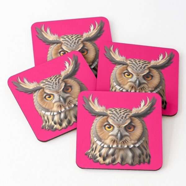 Item preview, OWL HEAD (#FF0066) designed and sold by Marlon Oseguera.