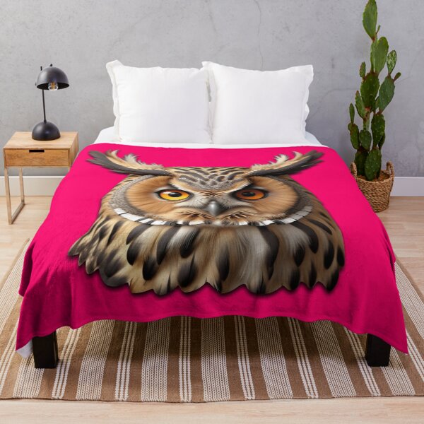 Item preview, OWL HEAD (#FF0066) designed and sold by Marlon Oseguera.