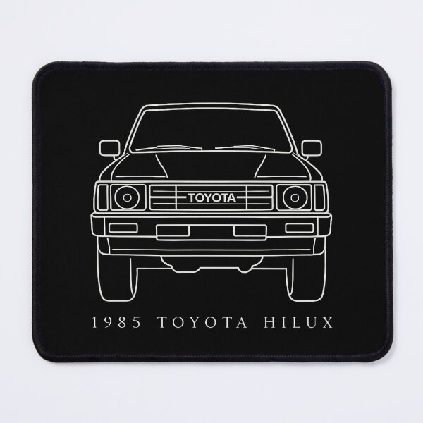 Item preview, 1985 Toyota Hilux – Legendary Off-Road Pickup Line Art designed and sold by TheArtOfCar.