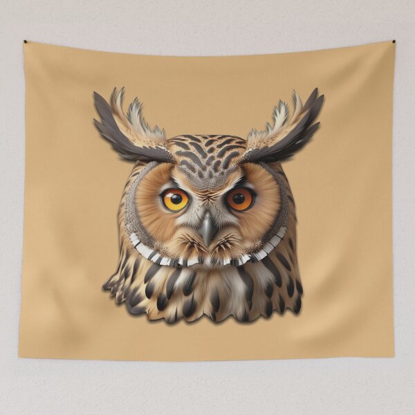 Item preview, OWL HEAD (#E6B97F) designed and sold by Marlon Oseguera.