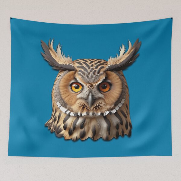 Item preview, OWL HEAD (#027CAD) designed and sold by Marlon Oseguera.